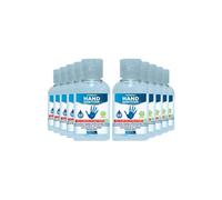 AQUARIUS Anti-Bacterial Hand Sanitiser Gel, Kills 99.9% Bacteria, 10x60ml
