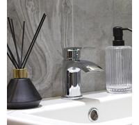 Aquarius Arc Mini Mono Basin Mixer Tap Inc Waste Chrome