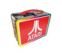 AQUARIUS Atari Fun Box - Sturdy Tin Storage Box with Plastic Handle & Embossed Front Cover - Officially Licensed Atari Merchandise & Collectible Gift
