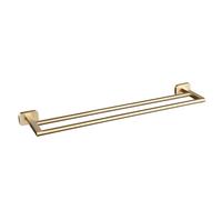 AQUARIUS Auro Double Towel Rail in Gold Aquarius Gold