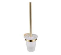 Aquarius Auro Toilet Brush Holder Brushed Brass Aqau52452