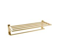 Aquarius Auro Towel Shelf Brushed Brass Aqau52457