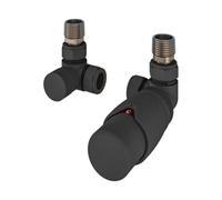 Aquarius Bi-Directional Trv Corner Radiator Valve Matt Anthracite Aq540023