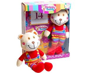 Aquarius Birthday Buddy Count Down Birthday Bear Toy, Birthday Buddy - Boy