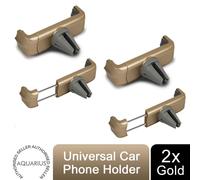 Aquarius Car Phone Holder Air Vent Mount , Gold - 2x