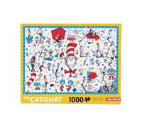 AQUARIUS Cat in The Hat Puzzle (1000 Piece Jigsaw Puzzle) - Officially Licensed Dr. Seuss Merchandise & Collectibles - Glare Free - Precision Fit - 20 x 28 Inches