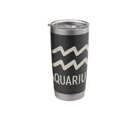 Aquarius Chalk Zodiac Graphic Stainless Steel Insulated Tumbler
