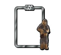 AQUARIUS Chewbacca Frame Fridge Magnet - Star Wars Mega Large Novelty Frame Magnet for Refrigerator, Locker, Whiteboard & Game Room - Officially Licensed Merchandise & Collectibles 5.75” x 4.75”