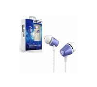 AQUARIUS Cocoon 100 Series Noise-Isolating Tangle Free In-Ear 'Headphone' for Smartphone - Cobalt Blue Aquarius Blue