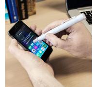 Aquarius Connector Power Pen 700Mah White - 2-In-1 Emergency Phone Charger Bank & Stylus For Site Tablet