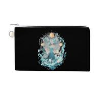 Aquarius Constellation Womens Coin Purse for Men Change Pouch Small Wallet Key Card Bag Holder
