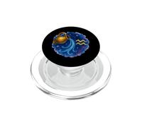 Aquarius Cosmic Watercolor Graphic PopSockets PopGrip for MagSafe