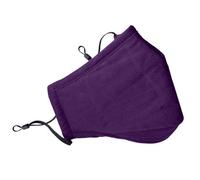 Aquarius Cotton Mask- Three Layer With Filter Pocket - Adults - Purple