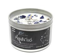 Aquarius - Crystal & Jewellery Scented Zodiac Candle Candle Only