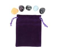Aquarius Crystal Tumblestones Set - Zodiac Crystals for UK, Hematite, Amethyst, Yellow Jade, Labradorite, Aquamarine
