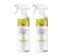 AQUARIUS Cusheen Lemon Antibacterial Disinfectant Surface Spray 2x 500ml in Yellow Aquarius Yellow 500ml