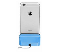 Aquarius Desktop Charging Dock With Braided Cables, Blue