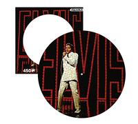 AQUARIUS Elvis Presley '68 Comeback Special Record Disc Puzzle (450 Piece Jigsaw Puzzle) - Officially Licensed Merchandise & Collectibles - Glare Free - Precision Fit - 12x12 in
