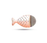 Aquarius Fish Face Contour 'makeup Brush' With Fine-Shaped Handle In Rose Gold Rose Gold One Size