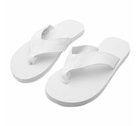 Flo "bring Me Prosecco" Sand Imprint Flip Flops White, Large