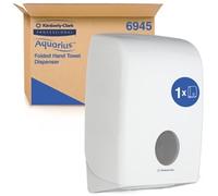 Aquarius 6945 Folded Hand Towel Dispenser, White, 1
