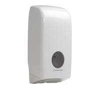 Aquarius Folded Toilet Tissue Dispenser 6946 - 1 x White Single Sheet Toilet Paper Dispenser