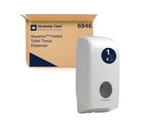 Aquarius Folded Toilet Tissue Dispenser Single Sheet White 6946