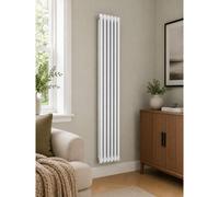 Aquarius Foundry Vertical 2 Column Radiator In White - 1800X335mm
