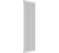 Aquarius Foundry Vertical 2 Column Radiator In White - 1800X515mm