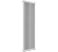 Aquarius Foundry Vertical 2 Column Radiator In White - 1800X560mm