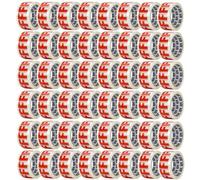 Aquarius Fragile Tape 48mm X 66M Packing Tape For Parcels & Boxes, 48 Rolls