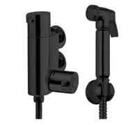 Aquarius Ft Shattaf Douche Kit With Thermostatic Mini Valve Matt Black