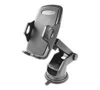 Aquarius Fx Car Phone Holder Version 2 Black - Heavy Duty Dashboard Windscreen Mount For Work Van, Job Site & Sat Nav