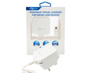 Aquarius Fx Mains Charger Powabud For Usb 1A&microusb Devices For Micro Usb Devices-White