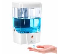 AQUARIUS Automatic 'Hand Sanitiser Dispenser' - Wall Mounted, Motion Sensor, 700ml in White Aquarius White