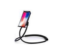 Aquarius Gooseneck Universal Phone Holder Black - Flexible Long Arm Dashboard Mount For Work Van, Desk & Workshop