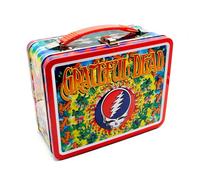 AQUARIUS Grateful Dead Fun Box - Sturdy Tin Storage Box with Plastic Handle & Embossed Front Cover - Officially Licensed Grateful Dead Merchandise & Collectible Gifts