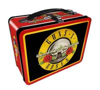 AQUARIUS Guns N’ Roses Fun Box - Sturdy Tin Storage Box with Plastic Handle & Embossed Front Cover - Officially Licensed GNR Merchandise & Collectible Gift