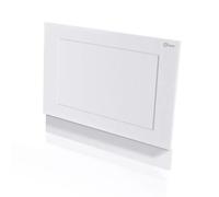 Aquarius Halite Waterproof Traditional Shaker End Bath Panel White Gloss 800mm