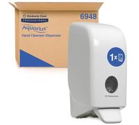 Aquarius Hand Cleanser Dispenser 6948-1 x White Wall Mounted Hand Wash Dispenser (Suitable for 1 Litre Refills)