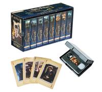 AQUARIUS Harry Potter Playing Cards - VHS-Style 8-Pack Collectible Set | Complete Set of 8 Decks, 1 Per Film, VHS-Style Cases, Officially Licensed, Tall Format Cards, Collector Gift