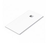Aquarius Honiston Mineral Composite Slate Effect Shower Tray In Arctic White - 1600 X 800mm