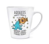 Aquarius Horoscope 12oz Latte Mug Cup