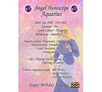 Aquarius Horoscope Birthday Card