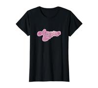 Aquarius Horoscope Pink Dreamy Aesthetic Zodiac Graphic Value Graphic T-Shirt, Women, Black, L