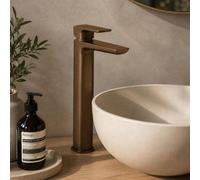 Aquarius Hydro Tall Mono Basin Mixer Tap In Brushed Bronze