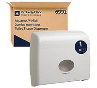 Aquarius Jumbo Non-Stop White Toilet Tissue Dispenser 6991 1 Dispenser