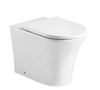 AQUARIUS K-Series Rimless Back To Wall Toilet & Soft Close Seat in White Aquarius White