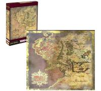 Aquarius Lord of The Rings Heat Stamp 1000-Piece Puzzle - Middle-Earth Jigsaw for Adults and Teens, Officially Licensed Fantasy Collectible