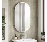 Aquarius Lumine Inset Framed Led Touch Sensor Pillmirror - Chrome